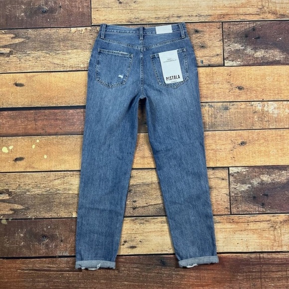 Revolve Pistola Presley High Rise Relaxed Roller Jeans Size 26 Los Feliz NWT - - Picture 9 of 12